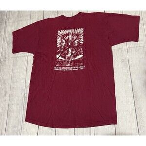 Vintage The Myths And Legends Of King Arthur Graphic T Shirt School Band Size XL